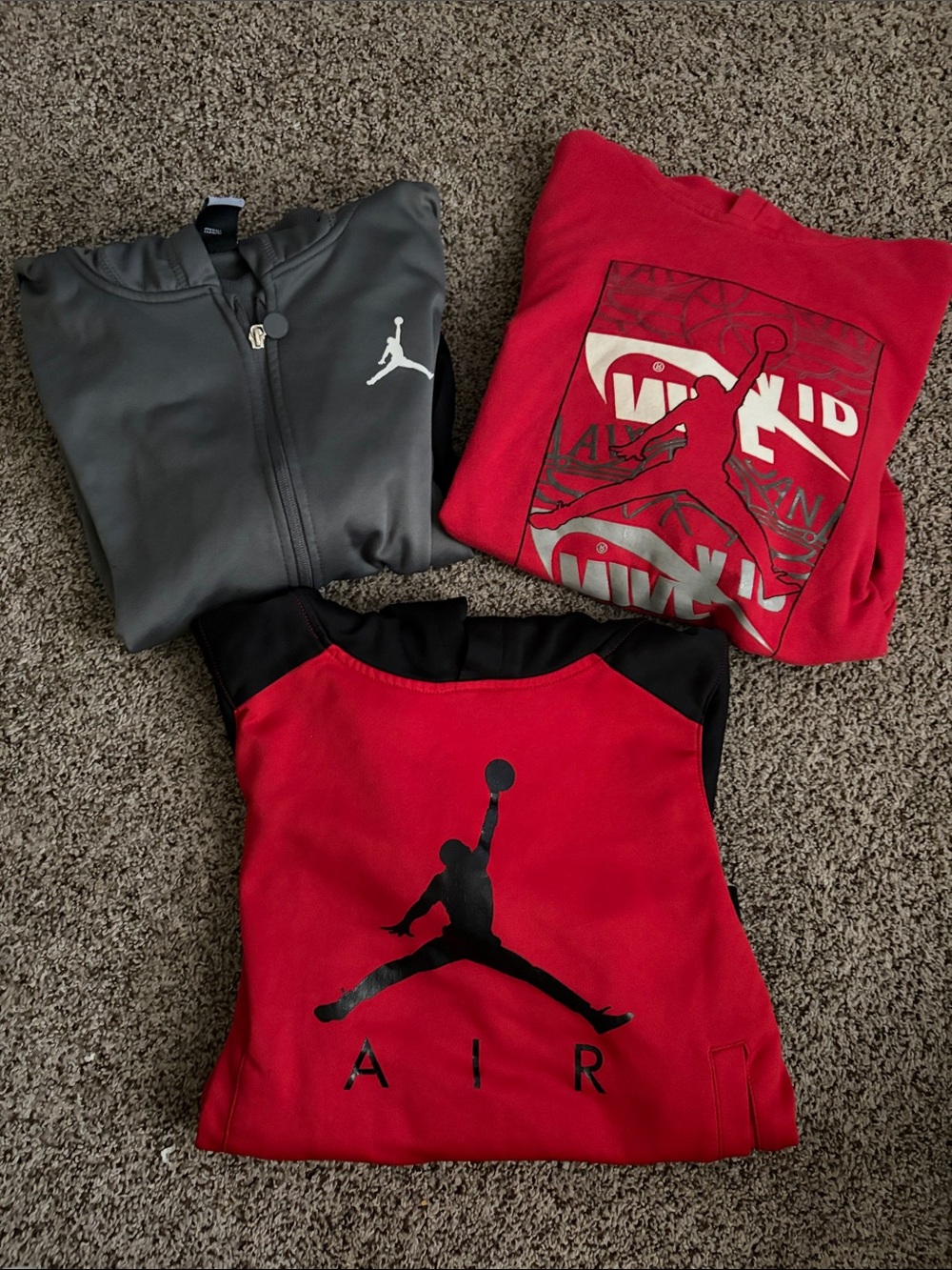 Jordan bundle 2 hoodies and 1 Zip Jacket